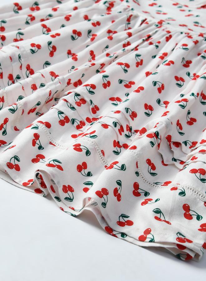 BELLA MODA Cherry Print Dress - Image 4