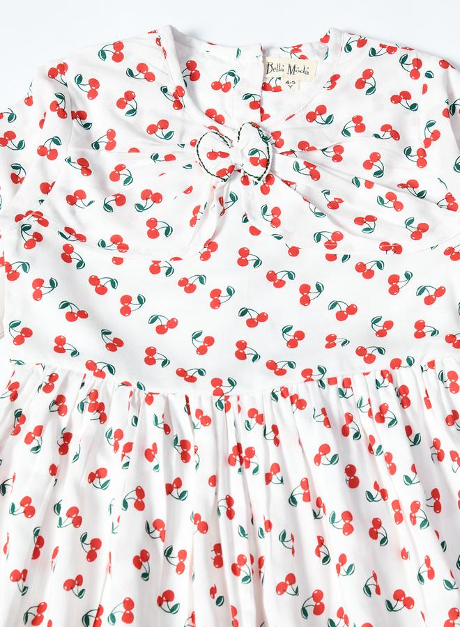 BELLA MODA Cherry Print Dress - Image 3