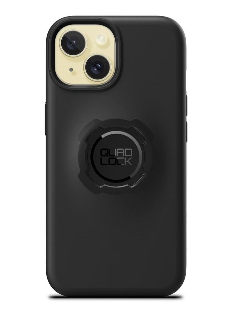 Quad Lock Case for iPhone 15 Black