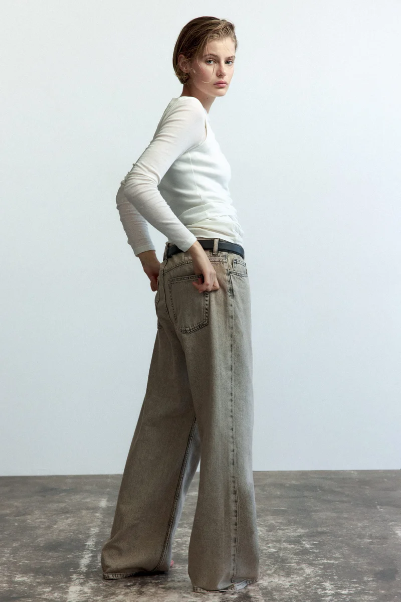 H&M  Baggy Regular Waist Jeans for Women | Best Price UAE