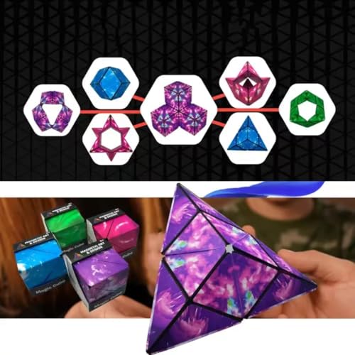 Sawkirp Darshraj Magic Cube Game Shape Shifting Puzzle Box for Kids and Adults | Infinity Cube Transforms Into Over 72 Shapes | 3D Fidgat Mind-Challenging Fun Game - Image 4
