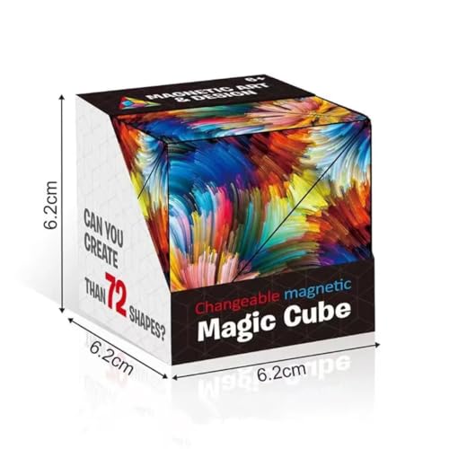 Sawkirp Darshraj Magic Cube Game Shape Shifting Puzzle Box for Kids and Adults | Infinity Cube Transforms Into Over 72 Shapes | 3D Fidgat Mind-Challenging Fun Game - Image 2
