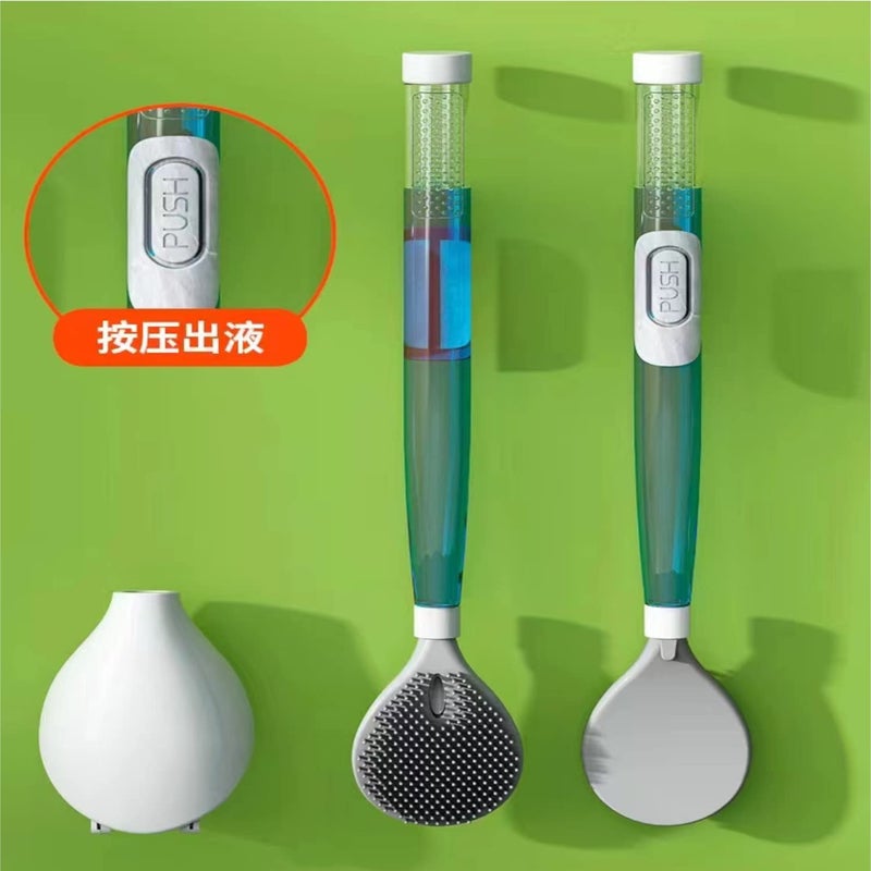 YAGZON Toilet Brush Cleaning Brush and Holder Set Creative Duck Holderfor Bathroom Storage and OrganizationDeepCleaning Toilet Bowl Cleaning Brush with Holder SiliconFloor Standing Multi Color - Image 4