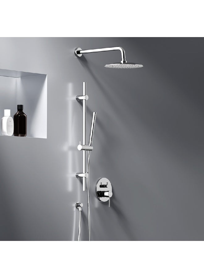 ITG 10-Inch Rain Shower Head, 25cm Round 304 Stainless Steel, Chrome Finish, High Pressure Rainfall Showerhead, Ultra-Thin, Anti-Rust, Bathroom Overhead Shower - Image 5