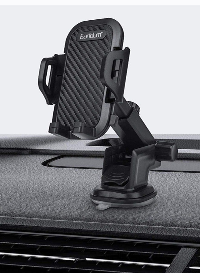 EARLDOM ET-EH59 SUCTION CUP 360 DEGREE ROTATION CAR HOLDER - BLACK - Image 5