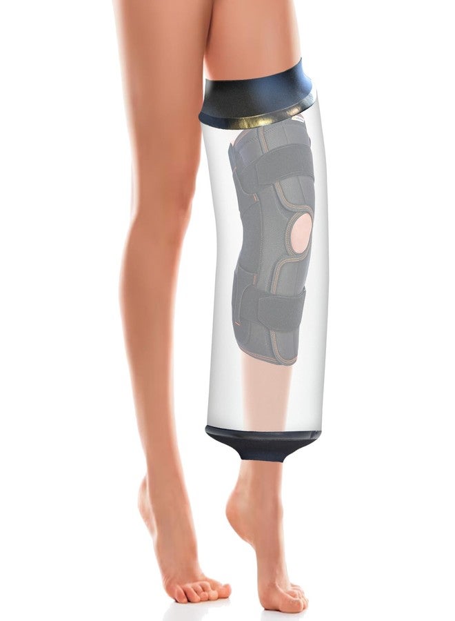 KEEFITT Knee Cast Cover for Shower Large Size, KT1180-L Waterproof Knee Surgery Shower Cover for Knee Replacement Surgery, ACL Surgery, Wound, Burns | Knee Cover for Showering After Surgery for Adults - Image 1
