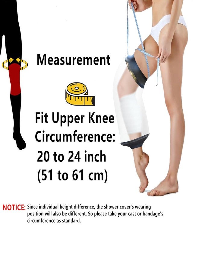 KEEFITT Knee Cast Cover for Shower Large Size, KT1180-L Waterproof Knee Surgery Shower Cover for Knee Replacement Surgery, ACL Surgery, Wound, Burns | Knee Cover for Showering After Surgery for Adults - Image 2