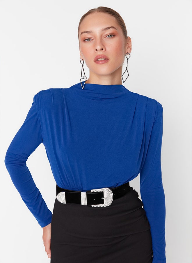 trendyol Saks Padded Snap Knitted Bodysuit TPRAW23BD00048 - Image 2