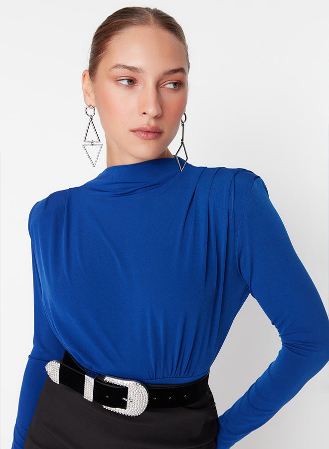 trendyol Saks Padded Snap Knitted Bodysuit TPRAW23BD00048 - Image 3