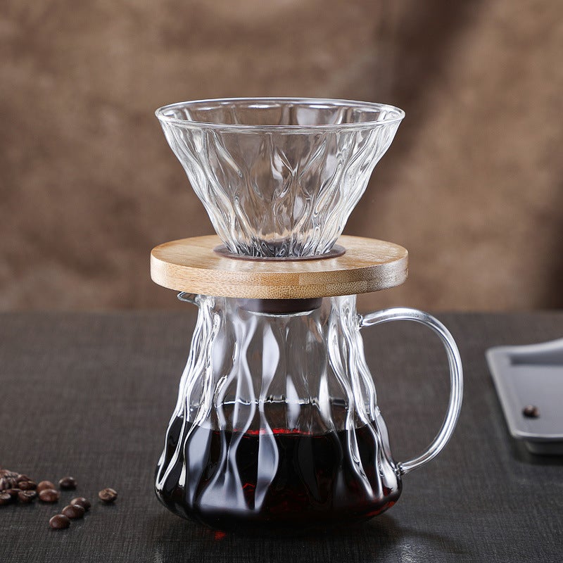 New Magic Flower Coffee Pot Glass Sharing Pot Coffee Pot Set V60 Coffee Filter Cup Hand Pot Spot - Image 1