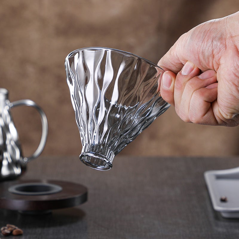 New Magic Flower Coffee Pot Glass Sharing Pot Coffee Pot Set V60 Coffee Filter Cup Hand Pot Spot - Image 4
