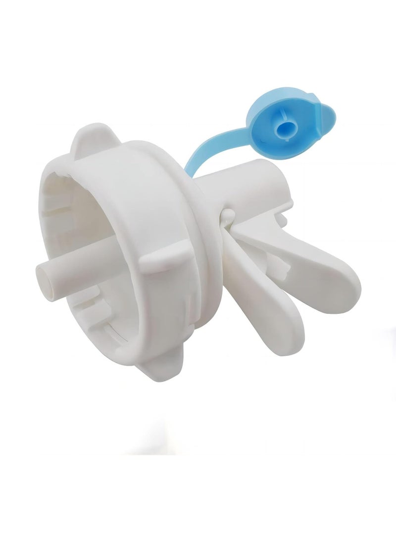1 Pack Water Dispenser Valve Reusable Water Bucket Jug Plastic Spigot Faucet Nozzle with Dustproof Cap and Wood Stick for 55 mm Non-Threaded Crown Top Jugs Bottles (Not for Threaded Bucket) - Image 1