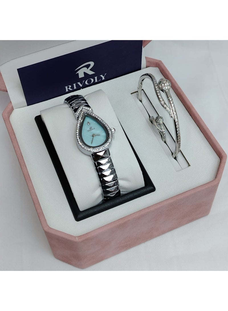 ريفولي ساعه مع الأسوارة مع الخاتم اخر اصدار من ريفولي