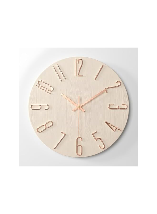 The Bros 12 Inch Wall Clock Silent Non Ticking, Preciser Modern Style Decor Clock for Home, Office, School, Kitchen, Bedroom, Living Room - Image 2