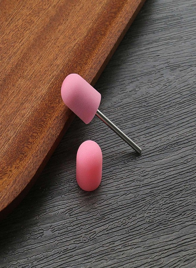 Create idea 11pcs 10mmx15mm Manicure Sanding Cap Manicure Polisher Cover Fine Grit Sanding Cap Manicure Tool Nail Sanding Cap for Natural Nails Artificial Nails, Pink - Image 5