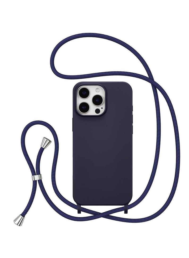 iPhone 13 Pro Max Case with Strap,Crossbody Phone Case with Adjustable Neck Shoulder Lanyard,Soft Silicone Shockproof Protective Phone Cover for iPhone 13 Pro Max 6.7 inch - Image 1