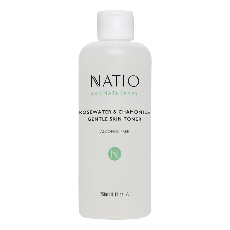 Natio Australia Aromatherapy Rosewater and Chamomile Gentle Skin Toner, 8.4 oz - Gentle, Alcohol-Free Face Toner for Oily, Dry, or Sensitive Skin