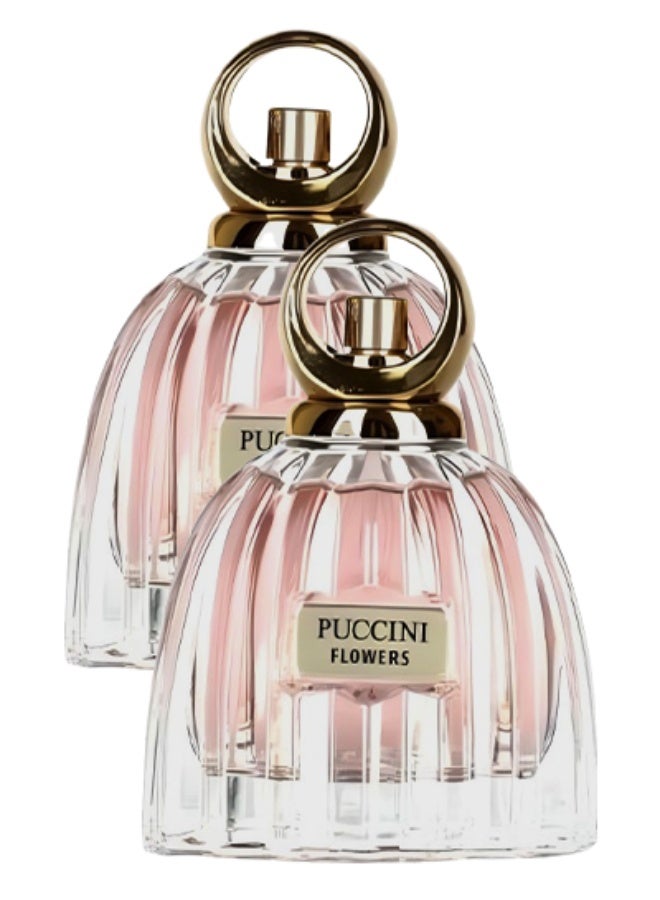 بوشيني 2 قطع عطر بوتشيني فلاورز باريس للنساء 100 مل - Image 1