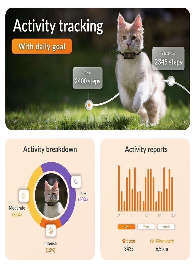 Weenect Cat XS - New GPS Tracker for Cats | Real-time Mini GPS Tracker for Cats | Smallest Model on The Market | Collar Included | Subscription Required - Image 3