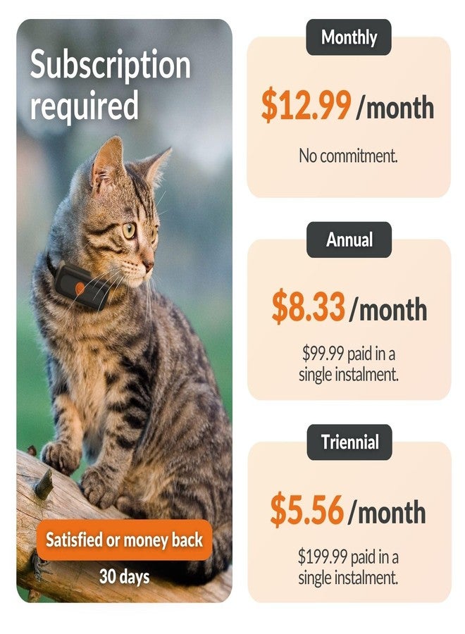 Weenect Cat XS - New GPS Tracker for Cats | Real-time Mini GPS Tracker for Cats | Smallest Model on The Market | Collar Included | Subscription Required - Image 5