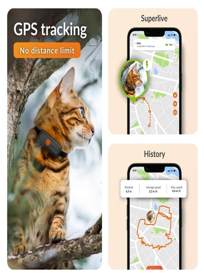 Weenect Cat XS - New GPS Tracker for Cats | Real-time Mini GPS Tracker for Cats | Smallest Model on The Market | Collar Included | Subscription Required - Image 2