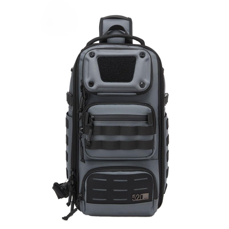 OZUKO Waterproof Sling Chest Bag for Travel Outdoor and Daily Use with Lightweight Anti Theft Design, Grey, 9912 - Image 1