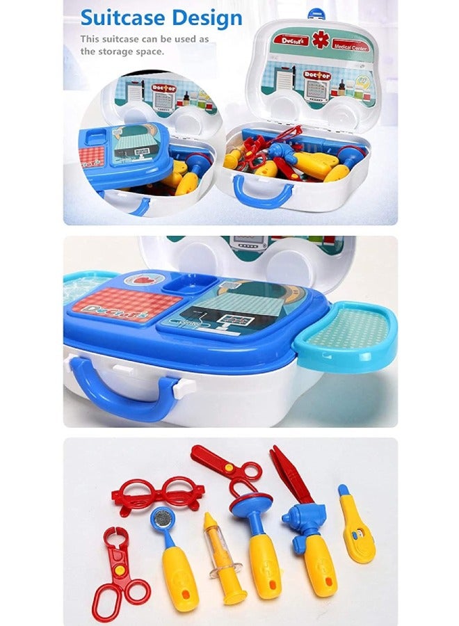 Little Rockz Doctor Play Toy Set with Wheel Carry Case for Kids - Image 3