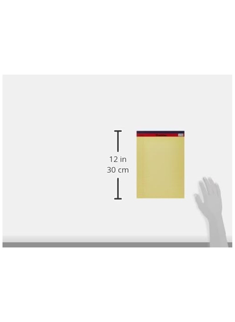 Writing Pad 50 Sheets Single line Yellow Legal Notepad, A4 Notebook Sheets for School, College, Office Supplies