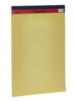 MARKQ Writing Pad 50 Sheets Single line Yellow Legal Notepad, A4 Notebook Sheets for School, College, Office Supplies  - Image 3