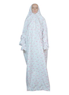White with Floral ( Pink )
