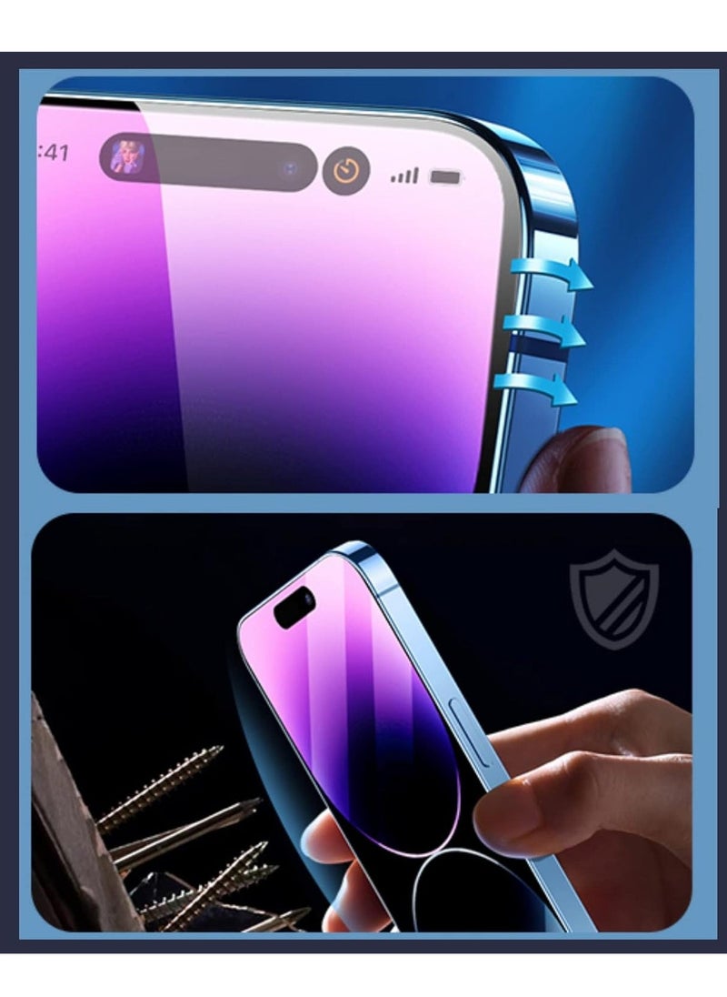 Raxoom Tempered Glass Screen Protector for iPhone 14 Pro Max 6.7" - 9H Hardness, HD Clear, Anti-Scratch, Bubble-Free - Image 4