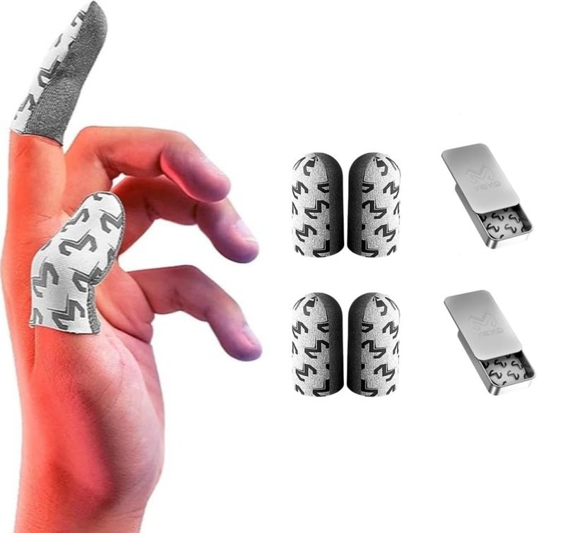 Cubonic أكمام أصابع ميمو للألعاب تعمل باللمس الحساس ومقاومة للعرق للهواتف المحمولة، أكمام أصابع الإبهام غير الملحومة القابلة للتنفس لممارسة الألعاب - Image 1