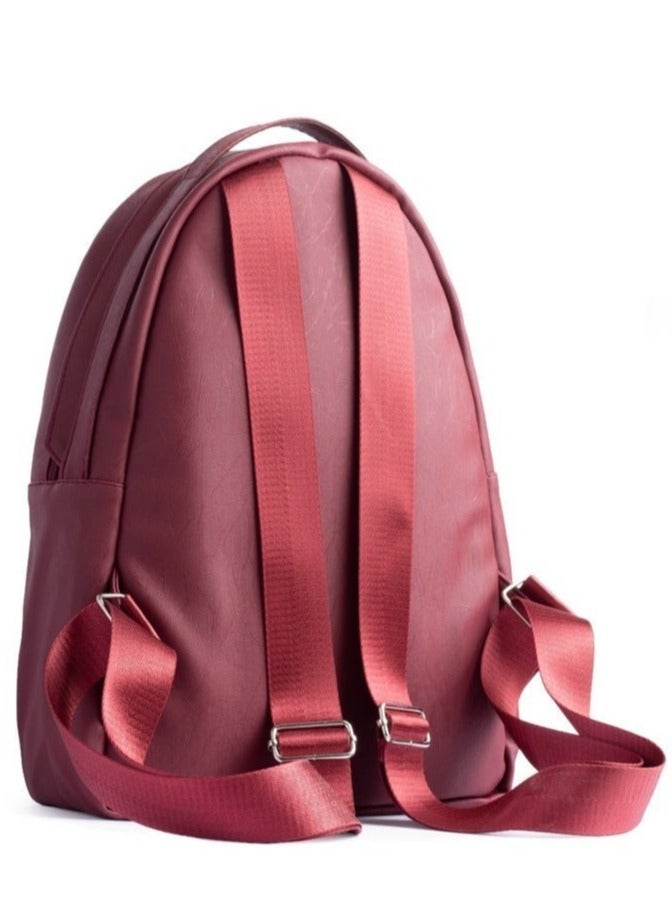 Ar supply AR Roots by Arij Bags | Backpack for Daily Use and University, Suitable for Tablets and Daily Essentials, Medium Size, Main Compartment, Tablet Protection Pocket, Front Pocket and Multiple Inner Pockets (36 × 25 × 11 cm) (Burgundy) - Image 5