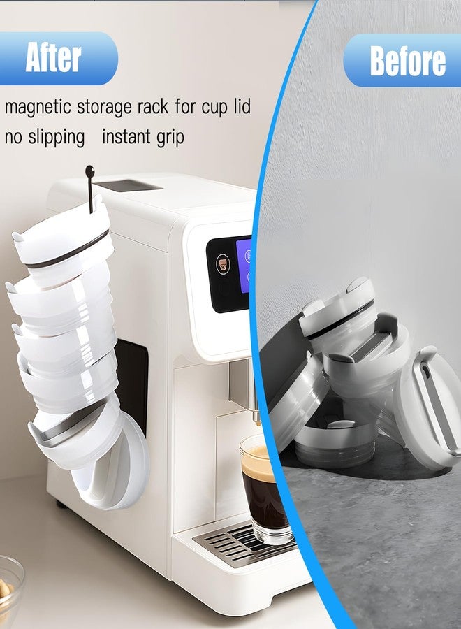 EIPTLOS Magnetic Stanley Cup Holder for Fridge, 2 Pack Tumbler Organizer with Lid Organizer for Stanley 40 oz Stanley Cup Rack Tumbler Holder Storage Water Bottle Storage Organizer for Stanley Cup - Image 4