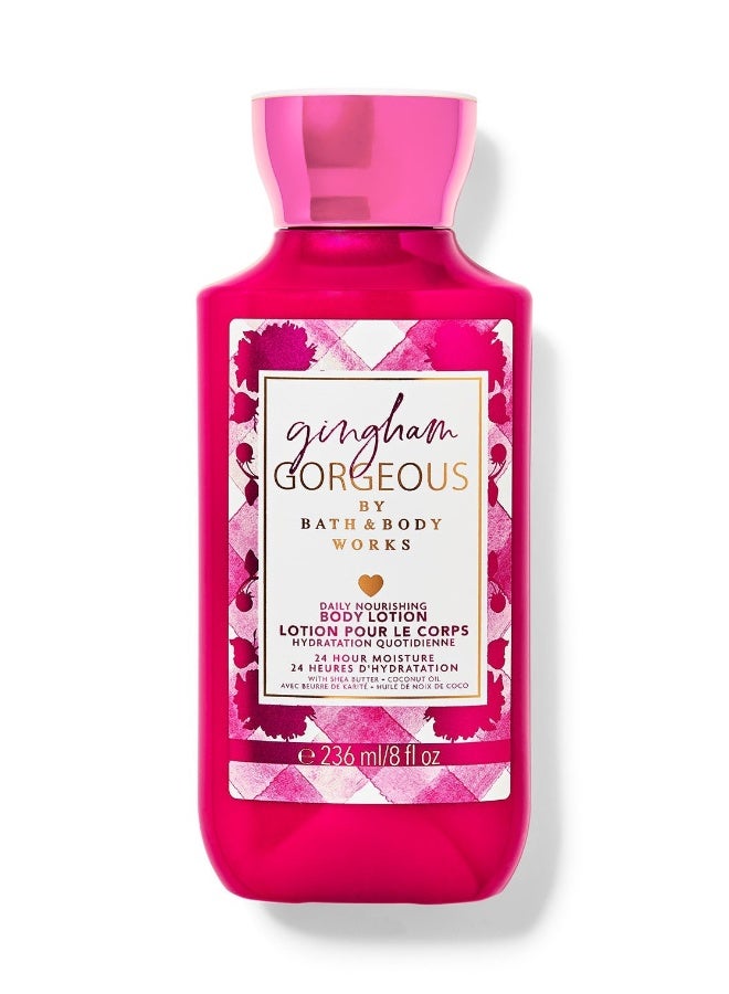 لوشن الجسم اليومي المغذي الرائع بنقشة غينغهام