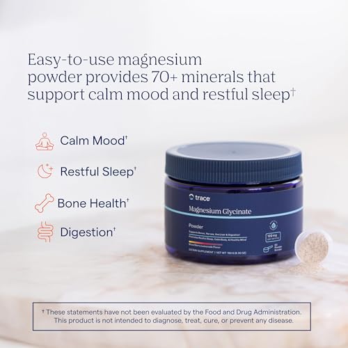 Trace Minerals Magnesium Glycinate Powder Mixed Berry Lemonade - Image 3