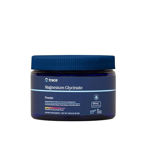Trace Minerals Magnesium Glycinate Powder Mixed Berry Lemonade - Image 1