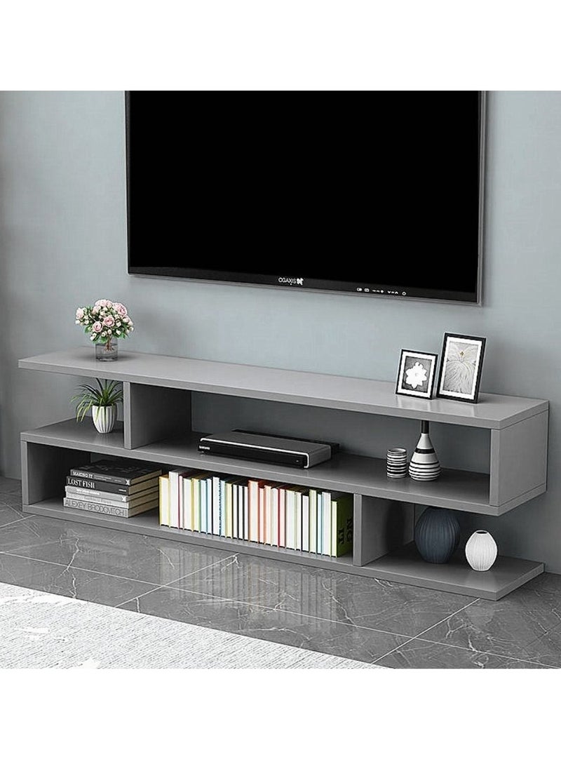 XiuWoo 3-Tiers Personalized TV Table TV Rack Cabinet Modern Media Storage Stand Console Coffee Table Home Office Storage Rack Side End Table for Living Room Bedroom Office  - Image 1
