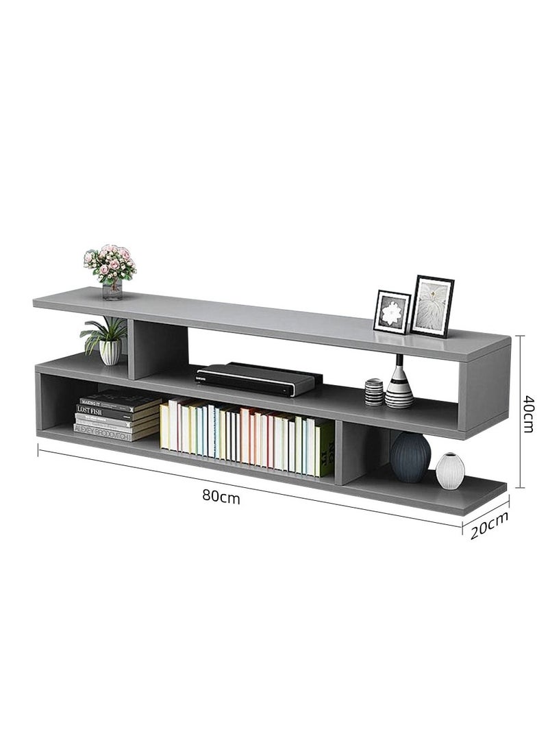 XiuWoo 3-Tiers Personalized TV Table TV Rack Cabinet Modern Media Storage Stand Console Coffee Table Home Office Storage Rack Side End Table for Living Room Bedroom Office  - Image 4