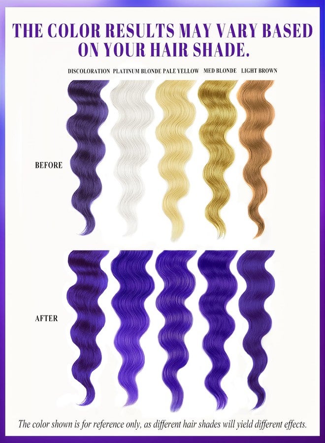 VOLLUCK Color Fresh Mask, 3-in-1 Tint for Vibrant Hair Colours, Colour Mask for All Hair Types (Purple, 150 ml) - Image 4