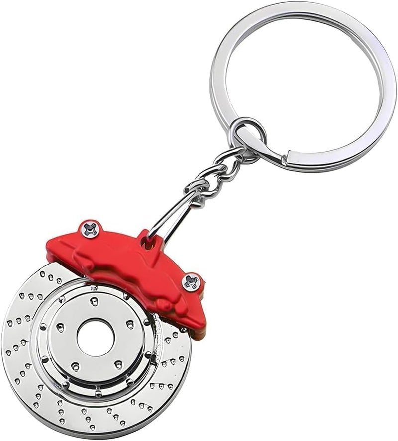 Harts Automotive Brake Disc Keyring with Moving Parts - Red - Image 2
