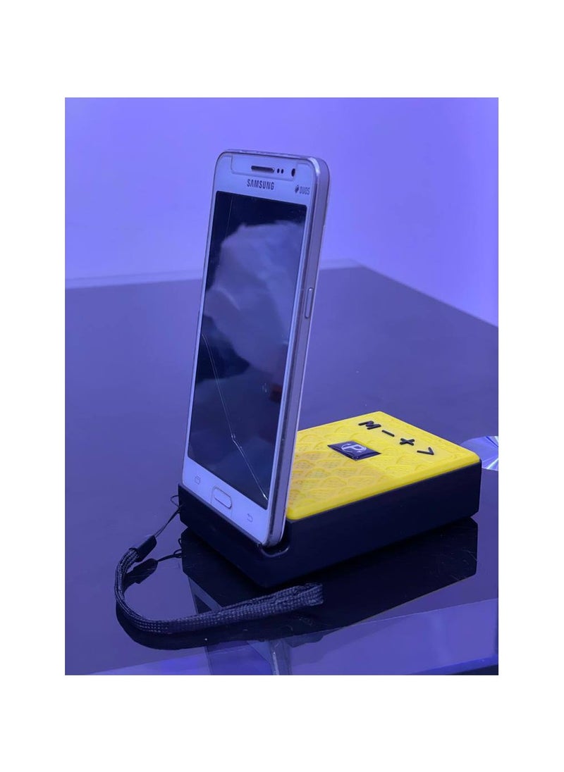 6*1 radio that works with Bluetooth, memory card and flash drive. Powerful battery that lasts for 4 hours. Available in  yellow  color. TR