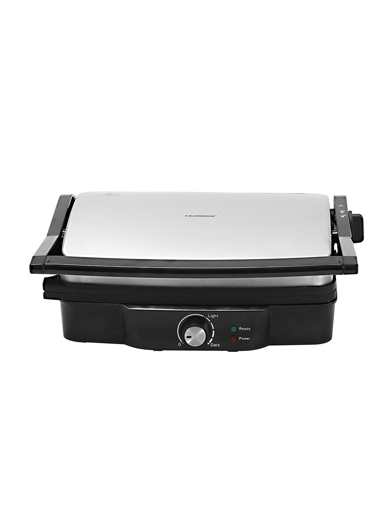 أولسنمارك ماكينة شواء تسع 4 شرائح بقدرة 2000 وات 2000 W OMGM2306 من الصلب الأسود - Image 3