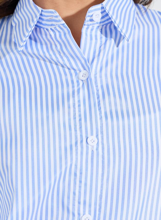 تايك تو بلوزة فضفاضة باكمام طويلة وازرار غلق - Image 4