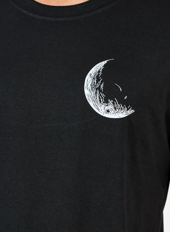 Styli Moon Print Oversized T-Shirt
