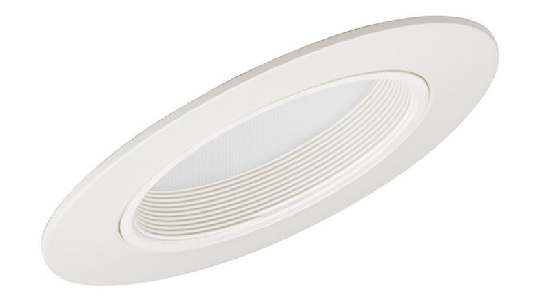 Juno Lighting 603W-WH 6-Inch Super Slope Lensed Flat Diffuser, White with White Trim - Image 4