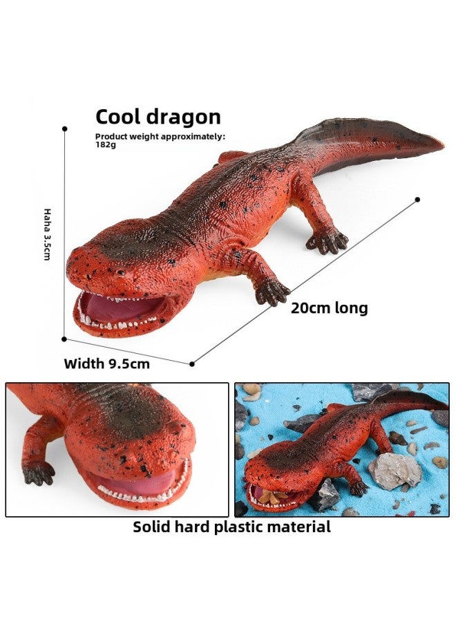 Children's Jurassic 3 Dinosaur Toy King Kong Tyrannosaurus Giant Beast Dragon Triceratops Mecilosaurus Animal Model Set-Color:M-3116 Large Kola Dragon (Red)  - Image 1