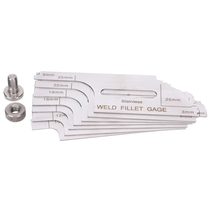 MG11 جسر كام اختبار اللحام مقياس الفولاذ المقاوم للصدأ المهنية بوصة متري الزندي أداة تفتيش لحام - Image 4