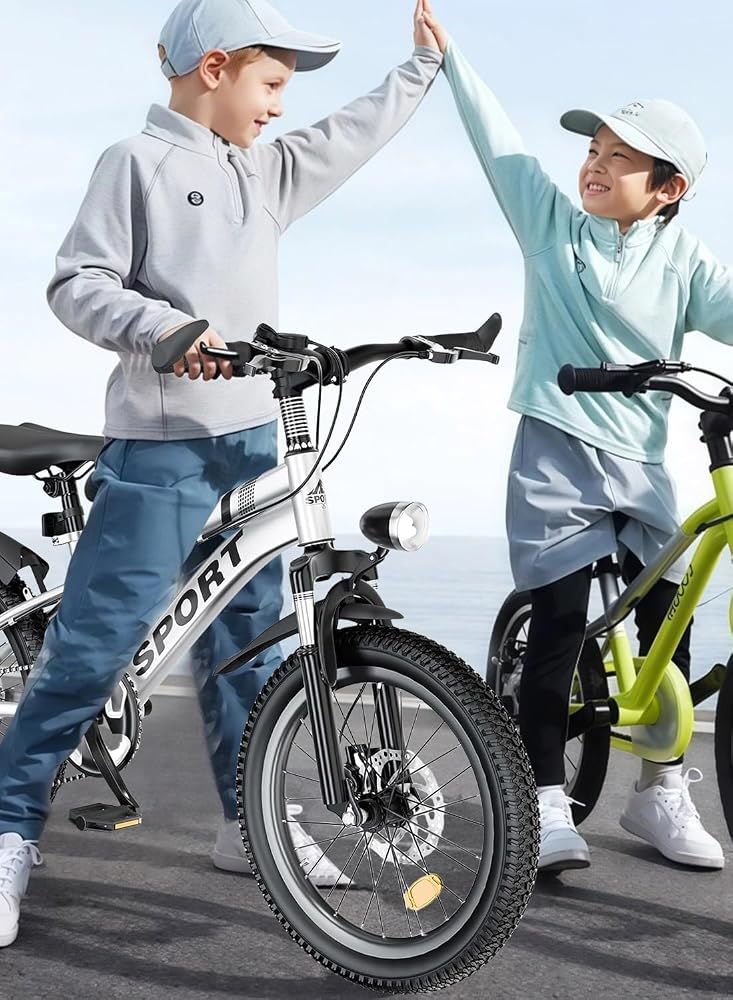 SHARPDO Kids Bike 18-20-22-24 Inch, Dual Disc Brakes Mountain Bike 7-Speed Gears, with Adjustable Seat, for 5-12 Years Boys and Girls (24 inch) - Image 5