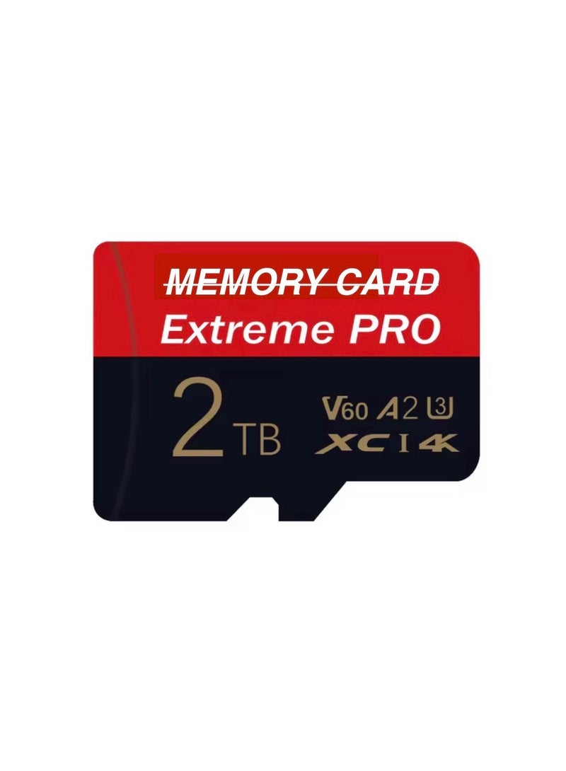PRO Memory Card 2TB 4K XC1 High Speed Storage for Mobile Tablets, Toys - Image 1